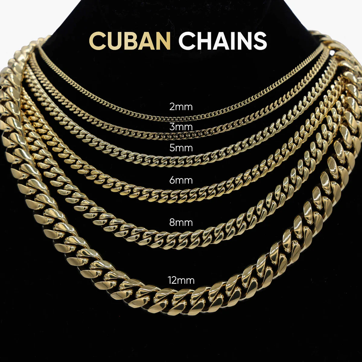 Diamond Cuban Link Choker in White Gold - 12mm - The GLD Shop 13 GLD Signature Cuban in Yellow Gold- 12mm - The GLD Shop