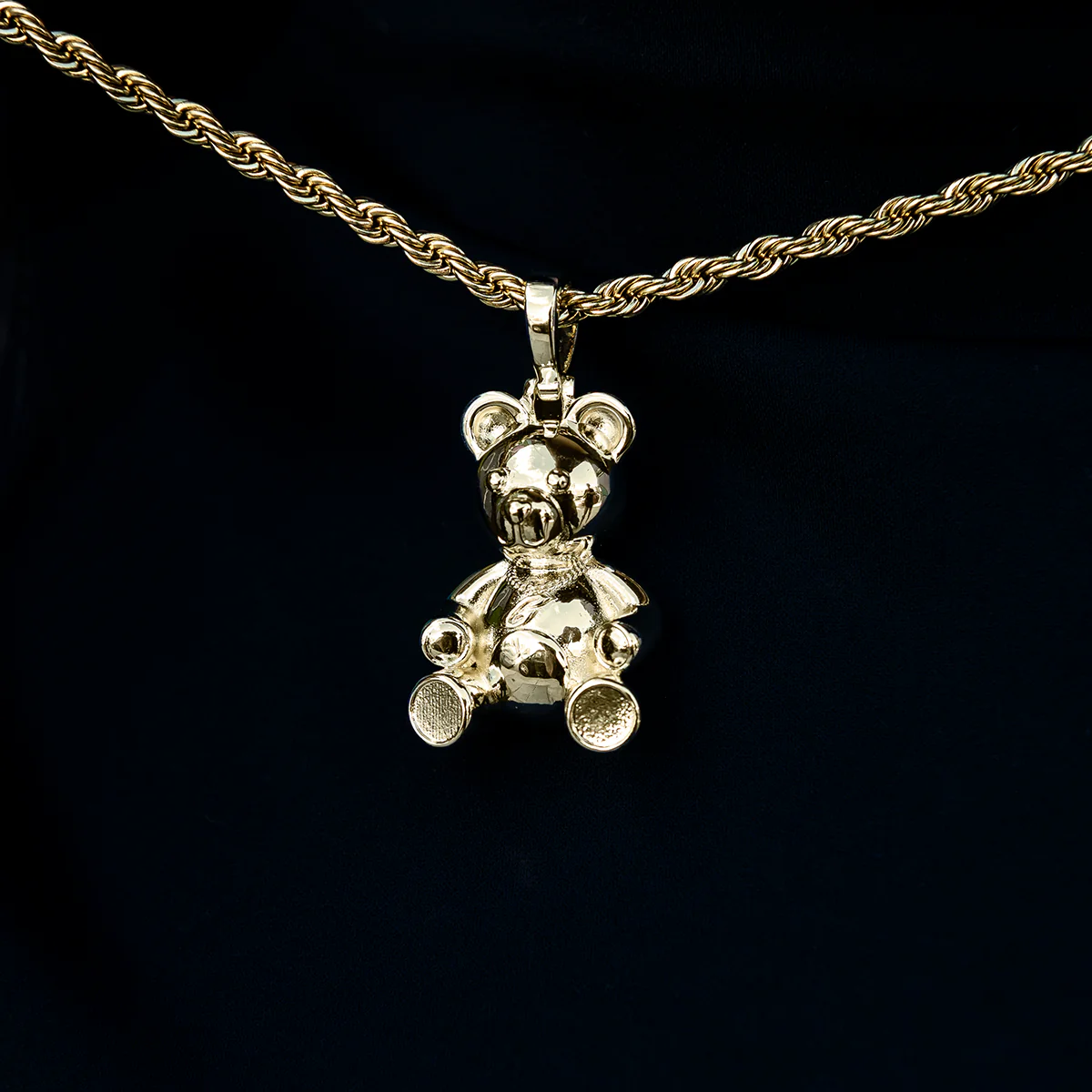 Cuban Cub Bear Pendant in Yellow Gold - The GLD Shop 7 Cuban Cub Bear Pendant in Yellow Gold - The GLD Shop