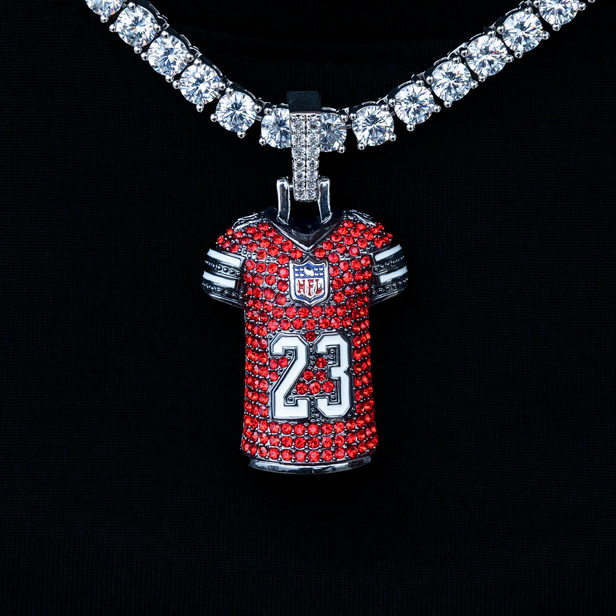 San Francisco 49ers Christian McCaffrey Jersey Pendant - The GLD Shop