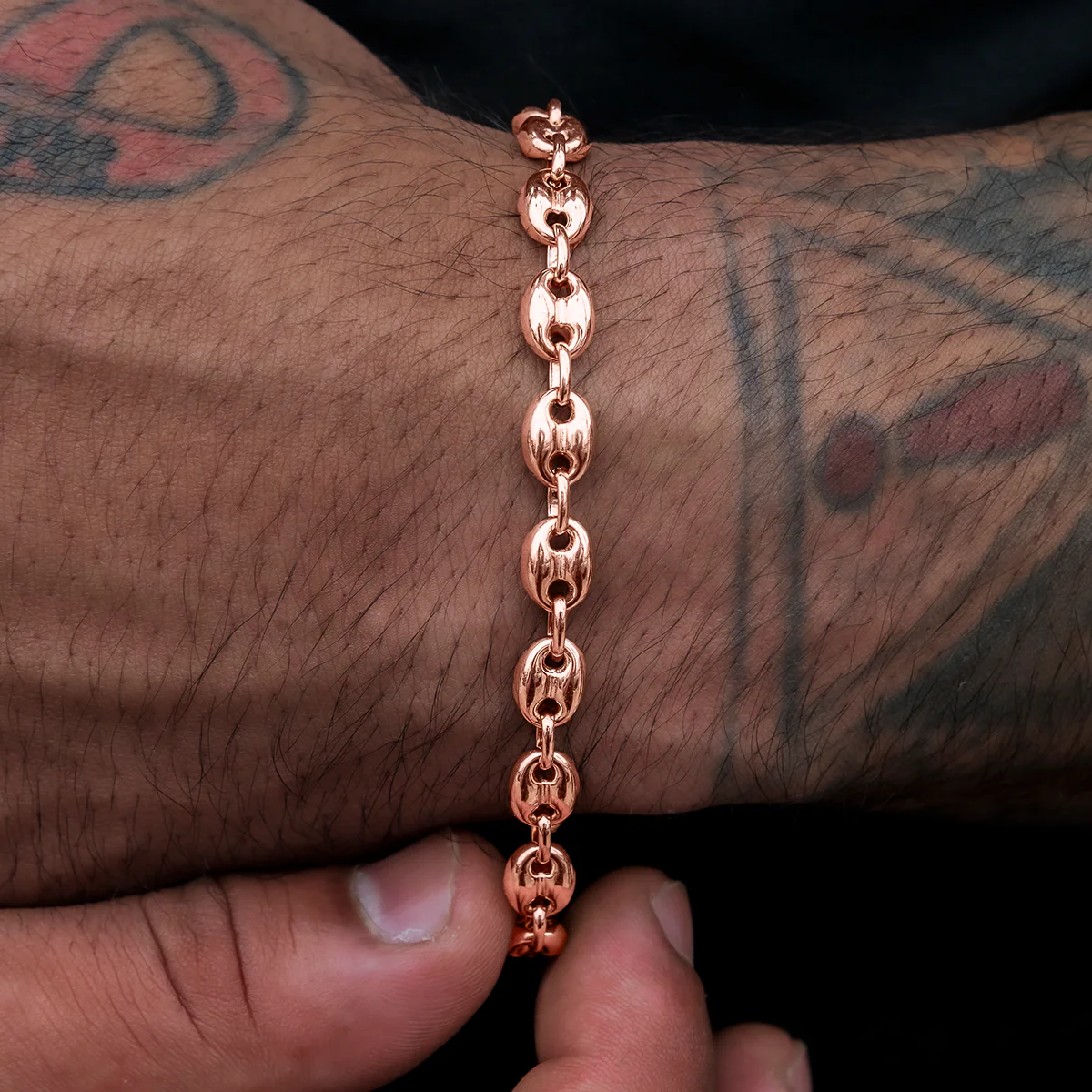Valentina Bracelet in Rose Gold- 7mm - The GLD Shop 6 Valentina Bracelet in Rose Gold- 7mm - The GLD Shop
