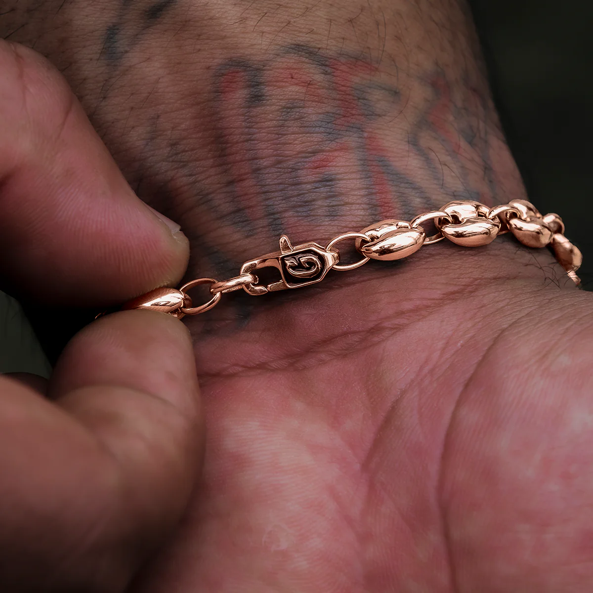 Valentina Bracelet in Rose Gold- 7mm - The GLD Shop 7 Valentina Bracelet in Rose Gold- 7mm - The GLD Shop