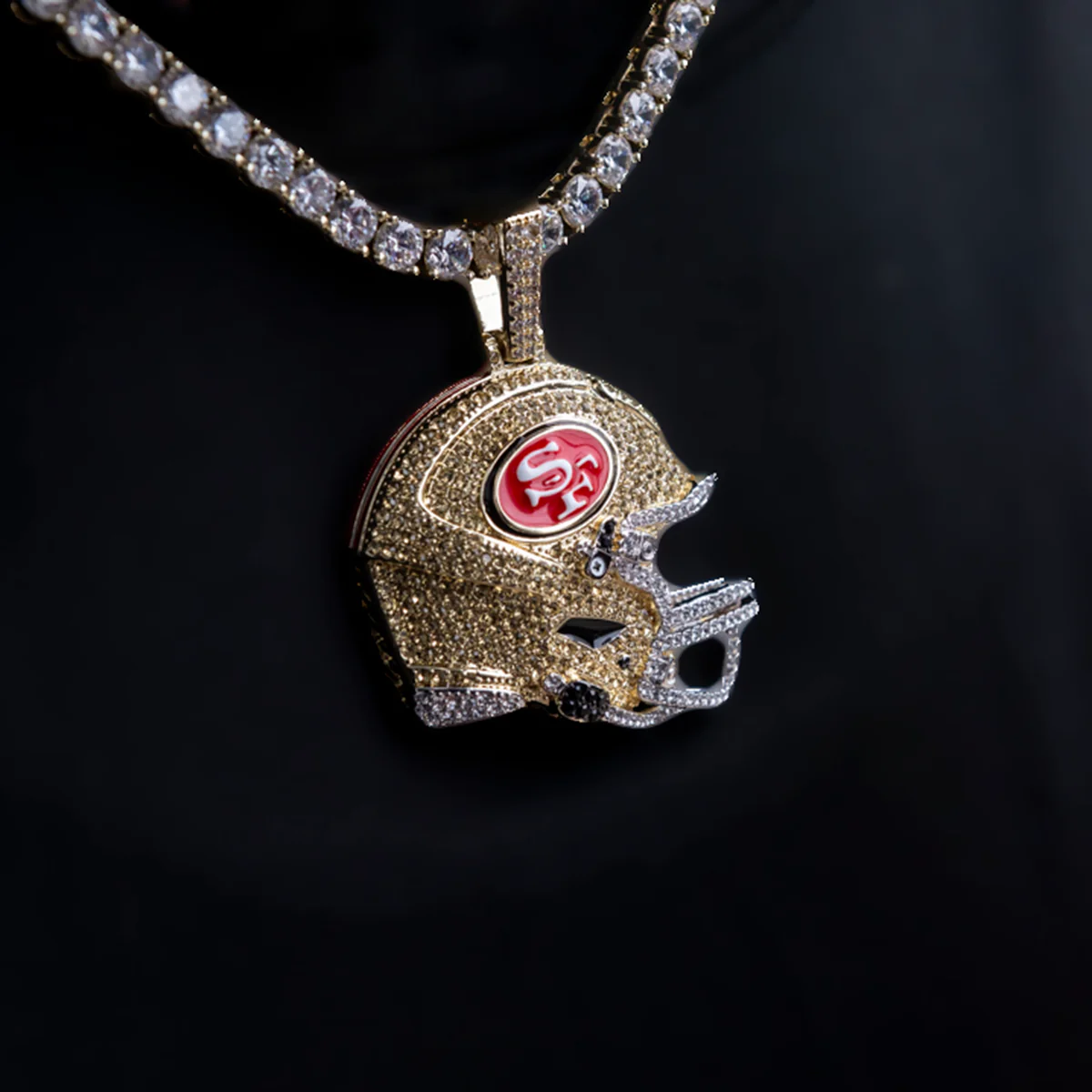 Official NFL 2025 Edition San Francisco 49ers Helmet Pendant - The GLD Shop 8 Official NFL 2025 Edition San Francisco 49ers Helmet Pendant - The GLD Shop