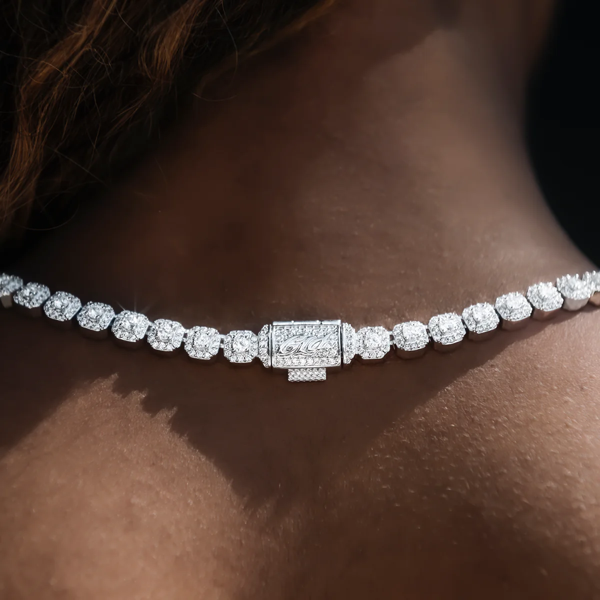 Women's Moissanite Micro Clustered Rosary Chain | GLD - The GLD Shop 10 Women's Moissanite Micro Clustered Rosary Chain | GLD - The GLD Shop