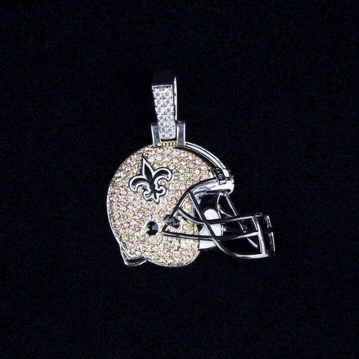 New Orleans Saints Official NFL Helmet Pendant - The GLD Shop