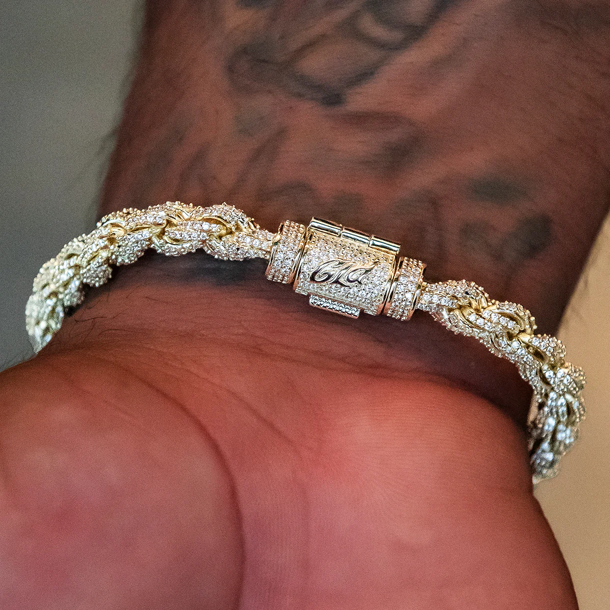 Diamond Rope Chain + Bracelet Bundle in Yellow Gold- 8mm - The GLD Shop 14 8MM Diamond Rope Bracelet | Gold Luxury Link | GLD - The GLD Shop