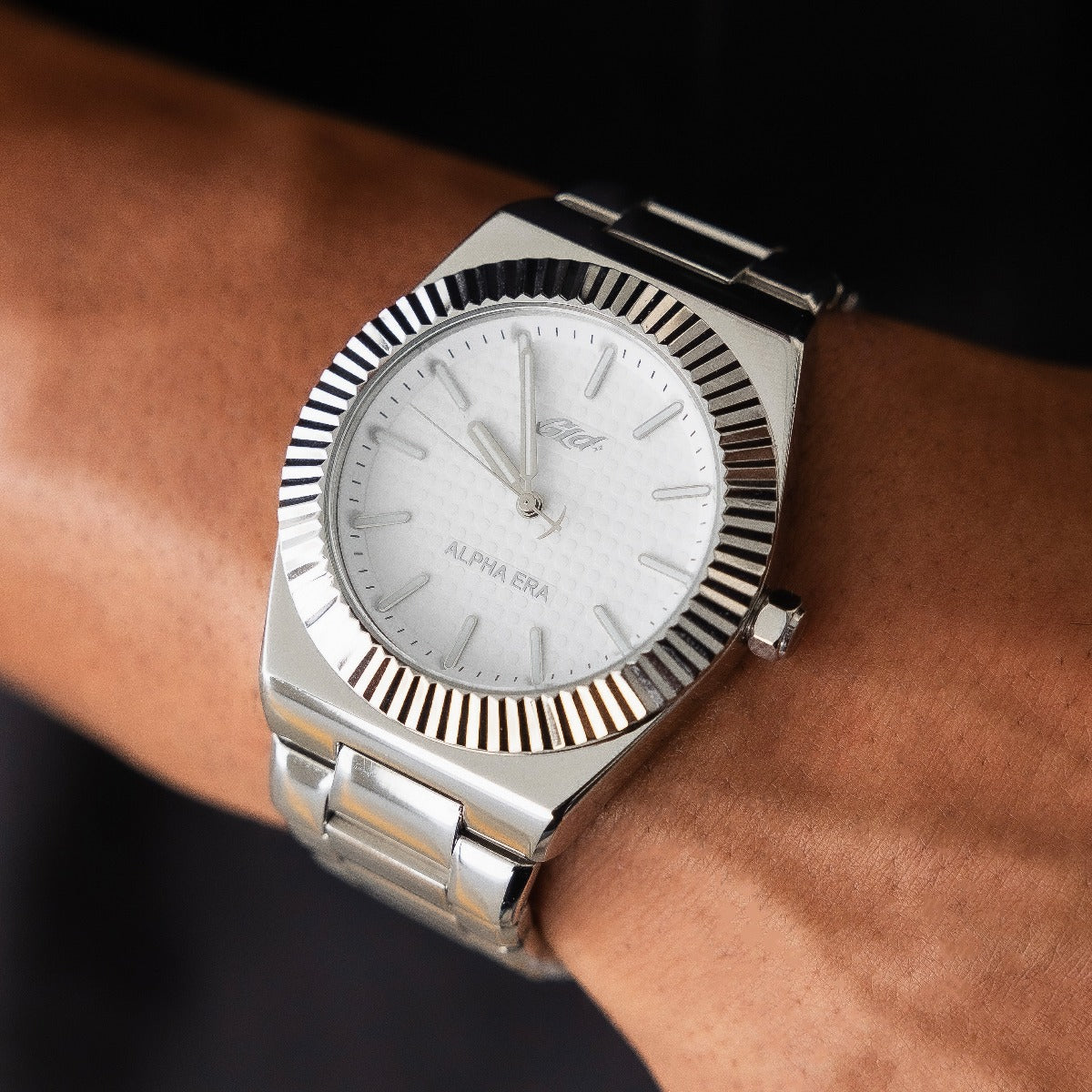 42MM Fluted Bezel Alpha Era® in White Gold - The GLD Shop 9 42MM Fluted Bezel Alpha Era® in White Gold - The GLD Shop
