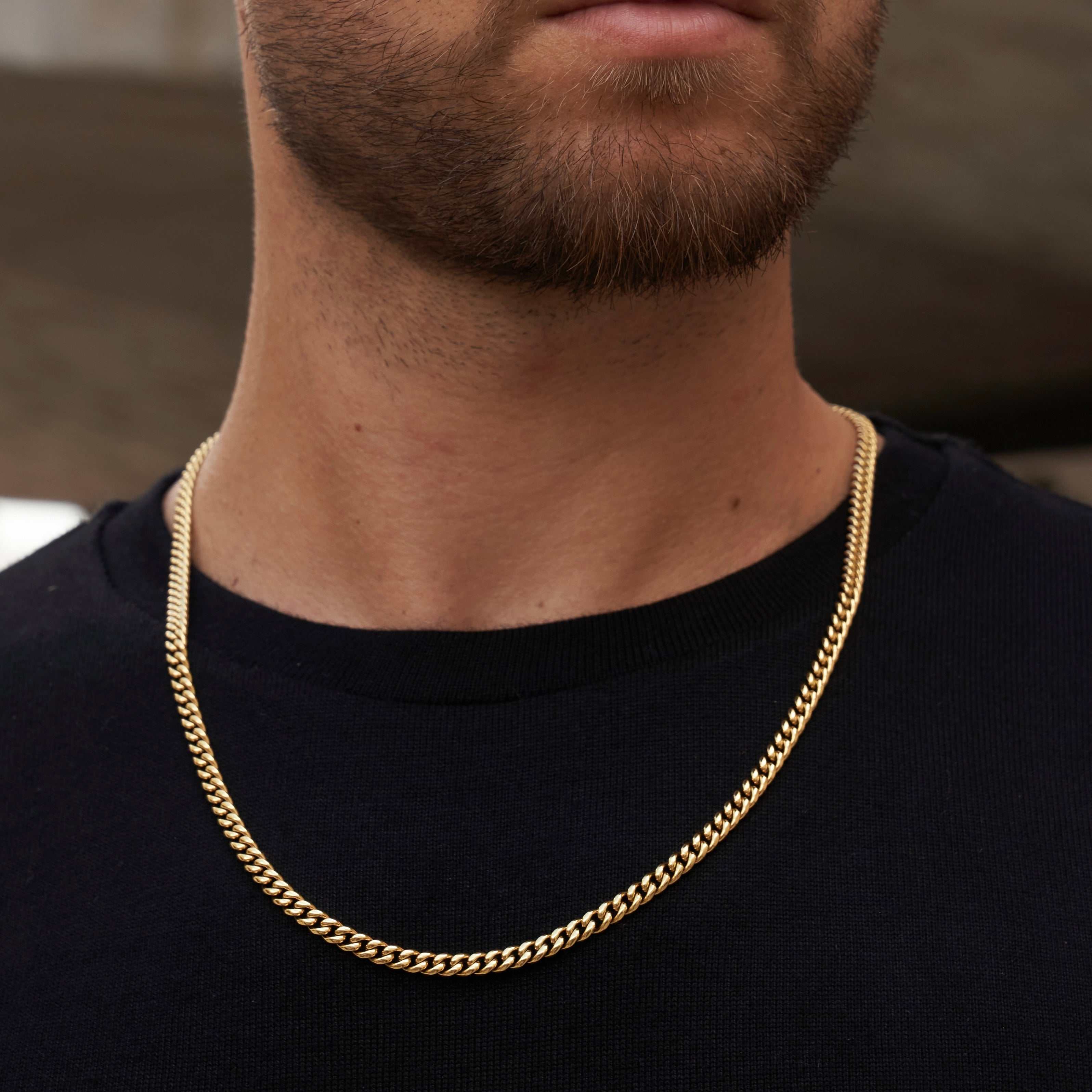 Cuban Link Chain in Yellow Gold - 5mm | The GLD Shop - The GLD Shop 1 Cuban Link Chain in Yellow Gold - 5mm | The GLD Shop - The GLD Shop
