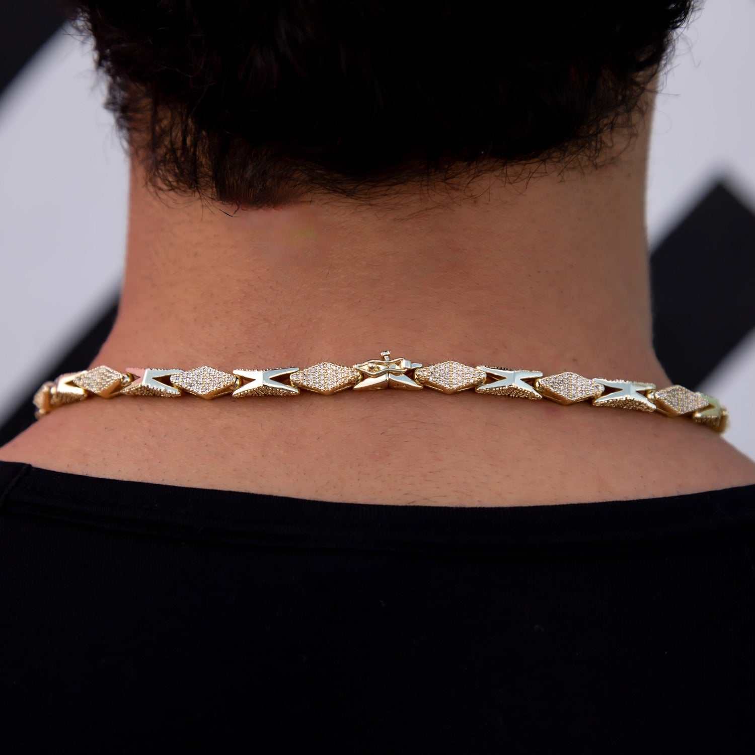 Iced Triangle Chain - The GLD Shop 10 Iced Triangle Chain - The GLD Shop