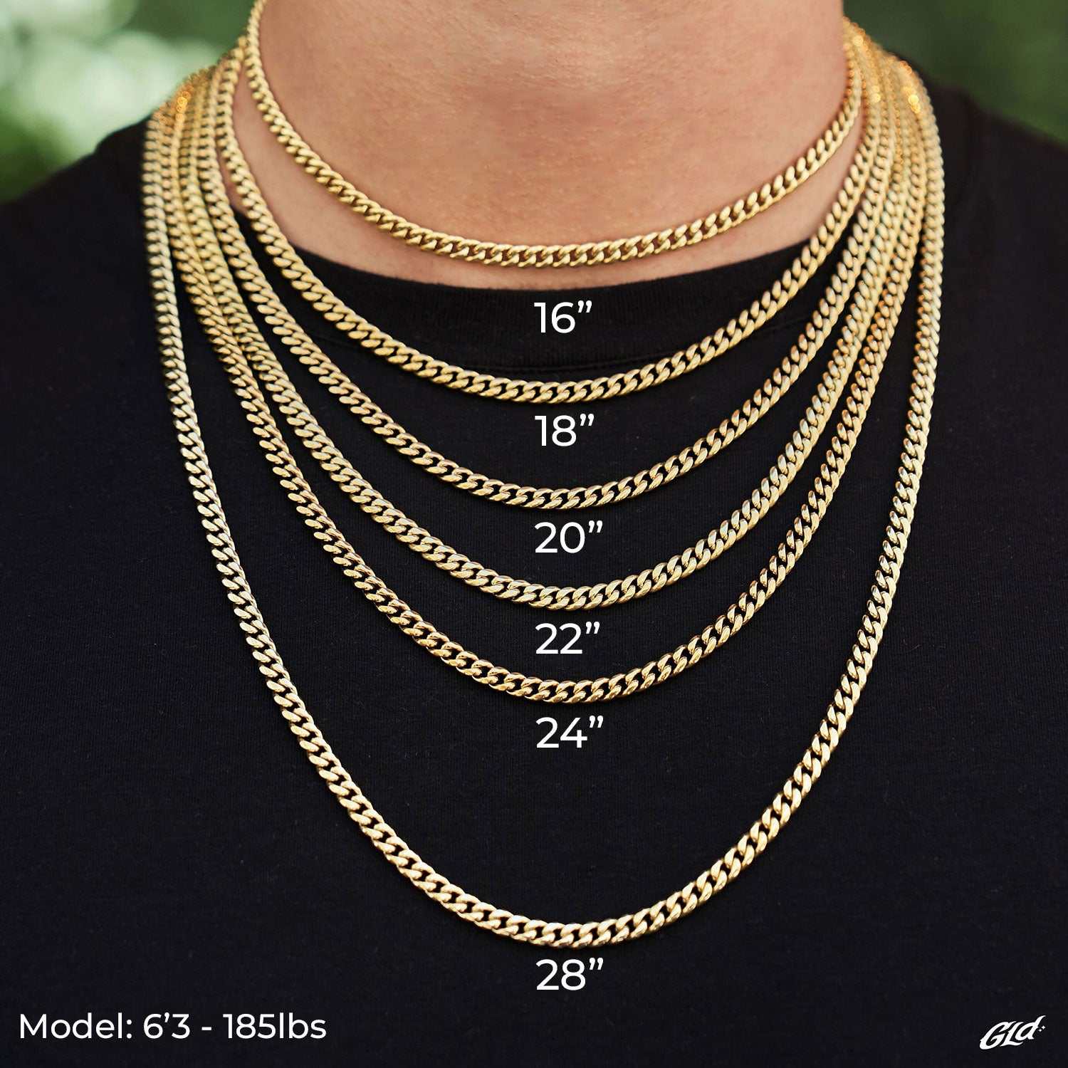 Iced Triangle Chain - The GLD Shop 11 Iced Triangle Chain - The GLD Shop