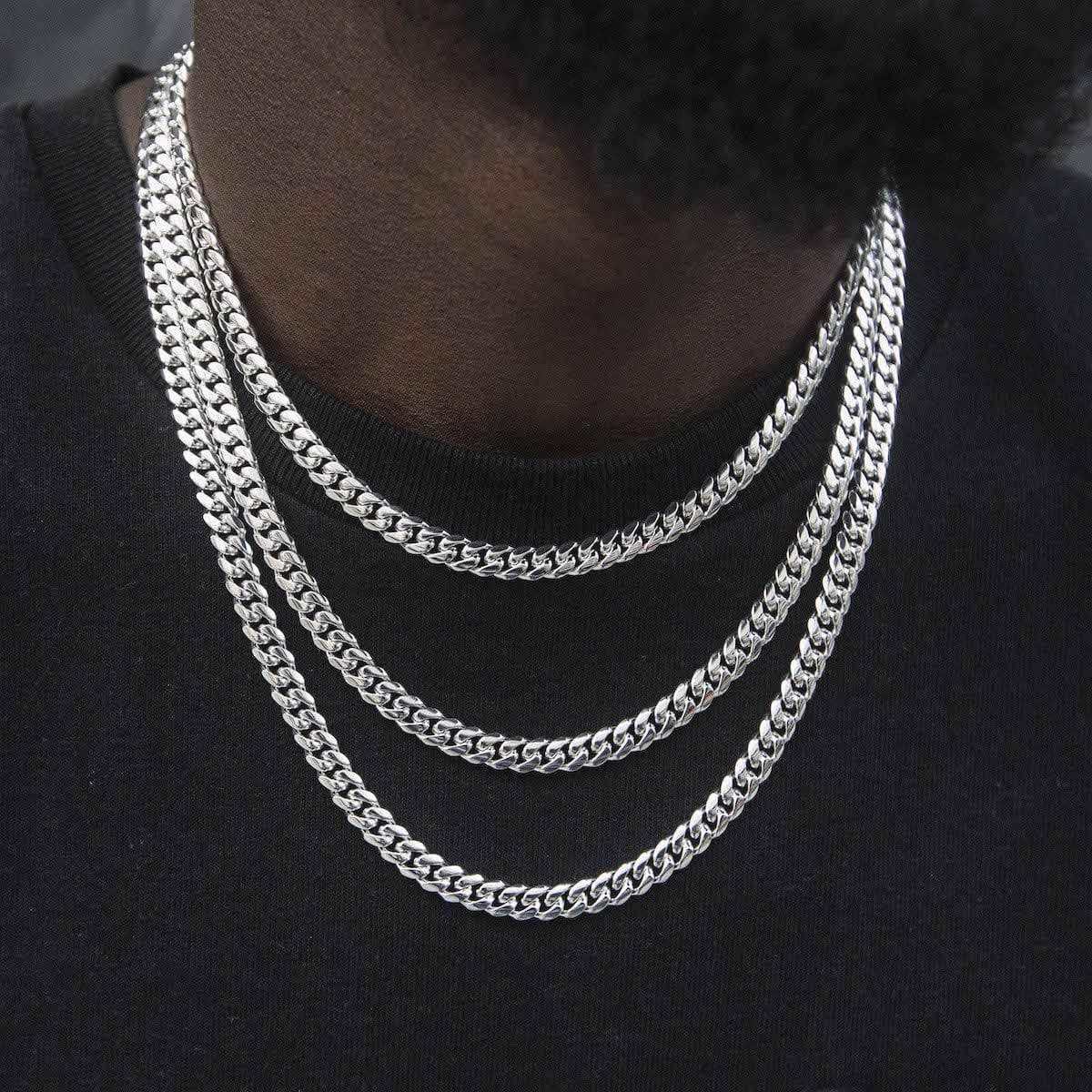 GLD Signature Cuban in White Gold - 6mm - The GLD Shop 13 GLD Signature Cuban in White Gold - 6mm - The GLD Shop