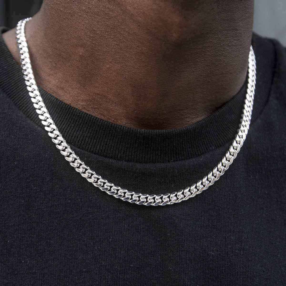 GLD Signature Cuban in White Gold - 6mm - The GLD Shop 18 GLD Signature Cuban in White Gold - 6mm - The GLD Shop