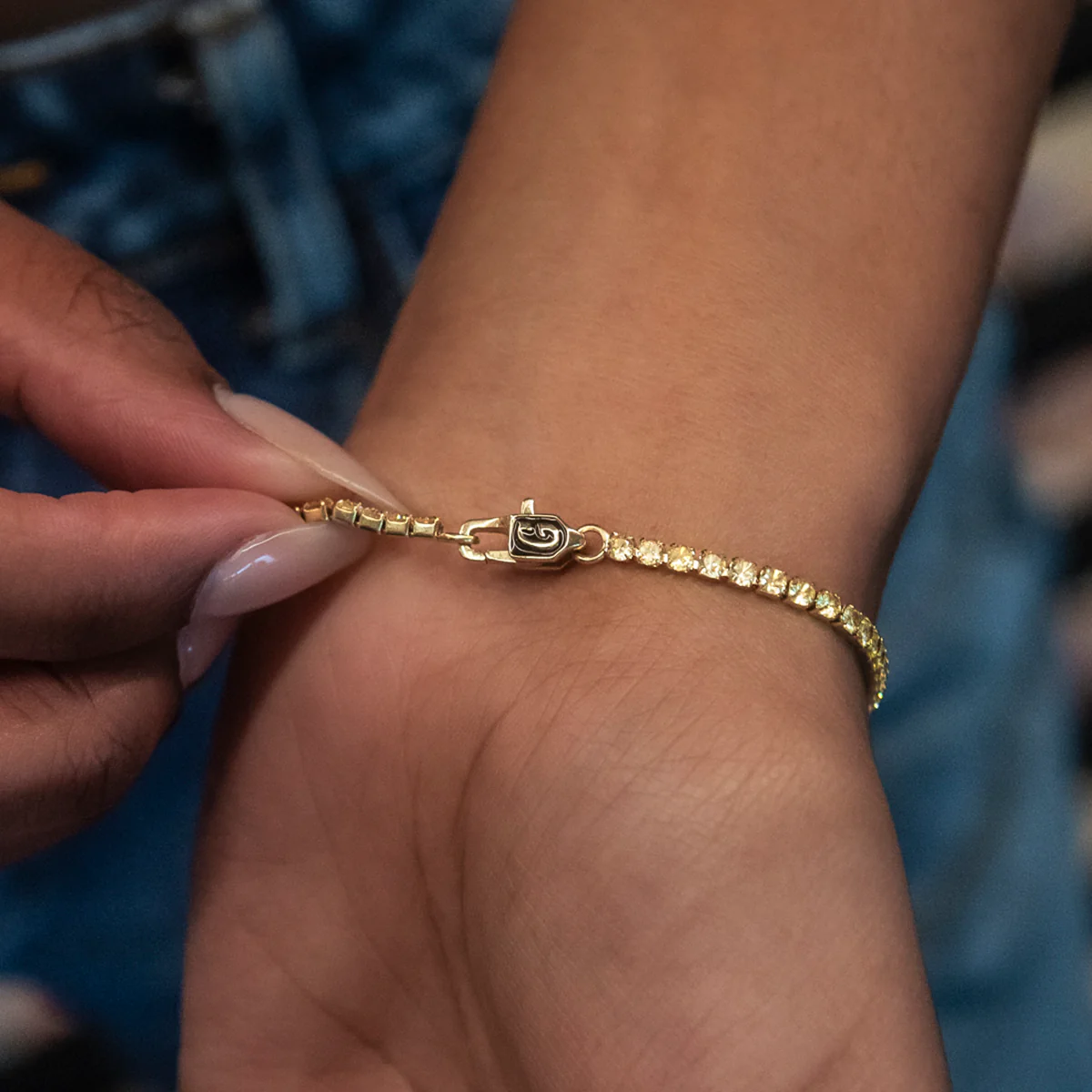 Canary Micro Tennis Bracelet - The GLD Shop 10 Canary Micro Tennis Bracelet - The GLD Shop