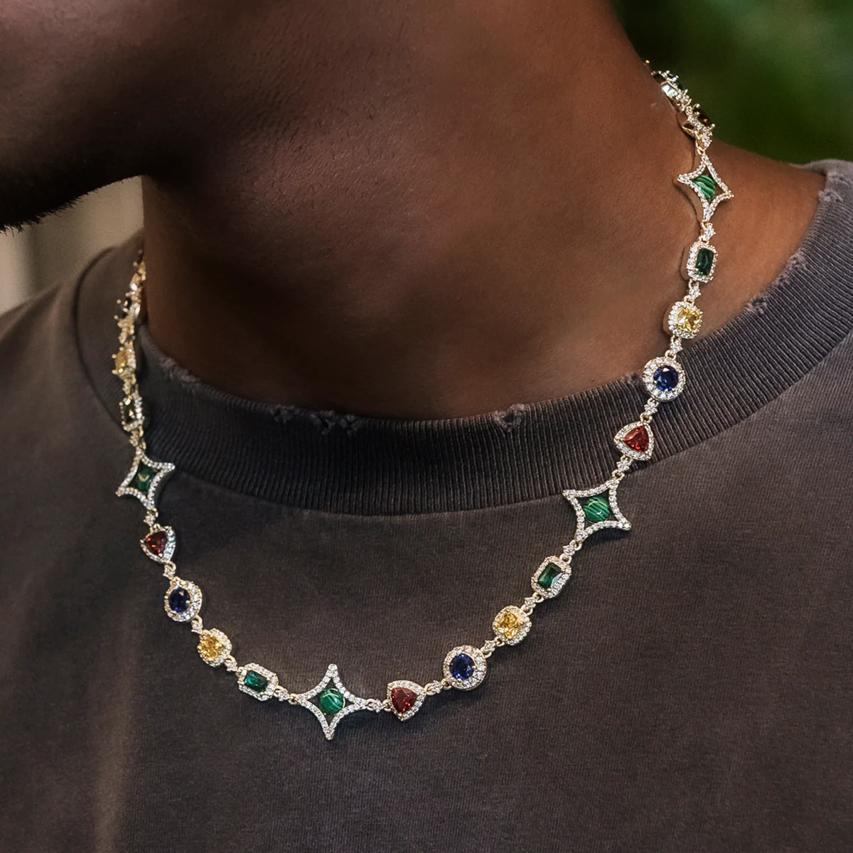 Colored Gemstone Chain - The GLD Shop