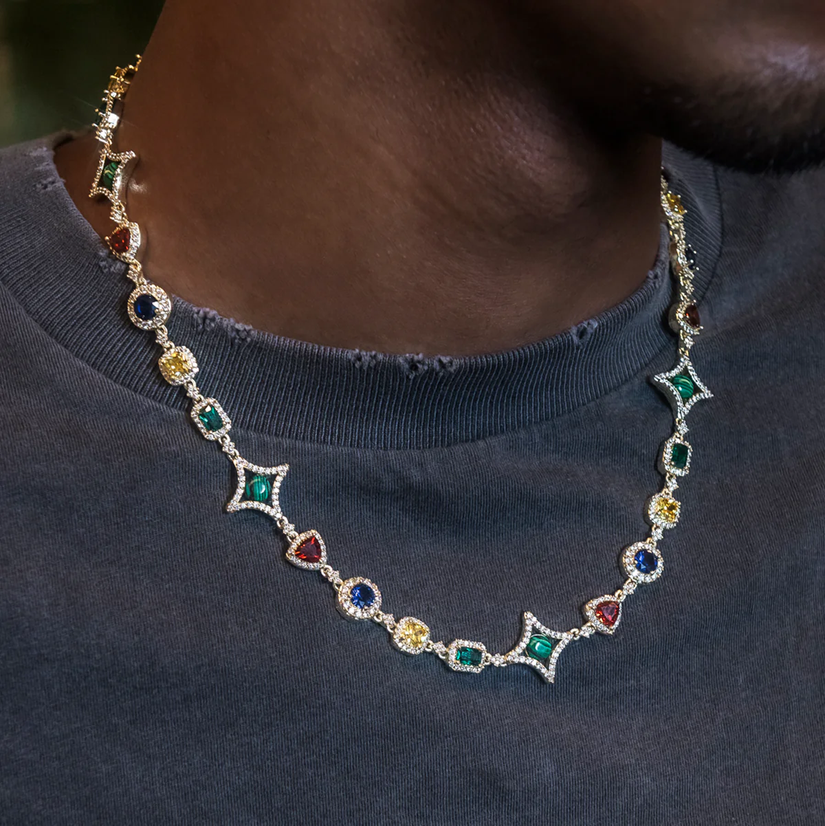 Colored Gemstone Chain - The GLD Shop