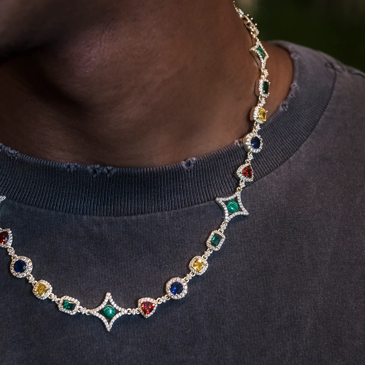 Colored Gemstone Chain - The GLD Shop