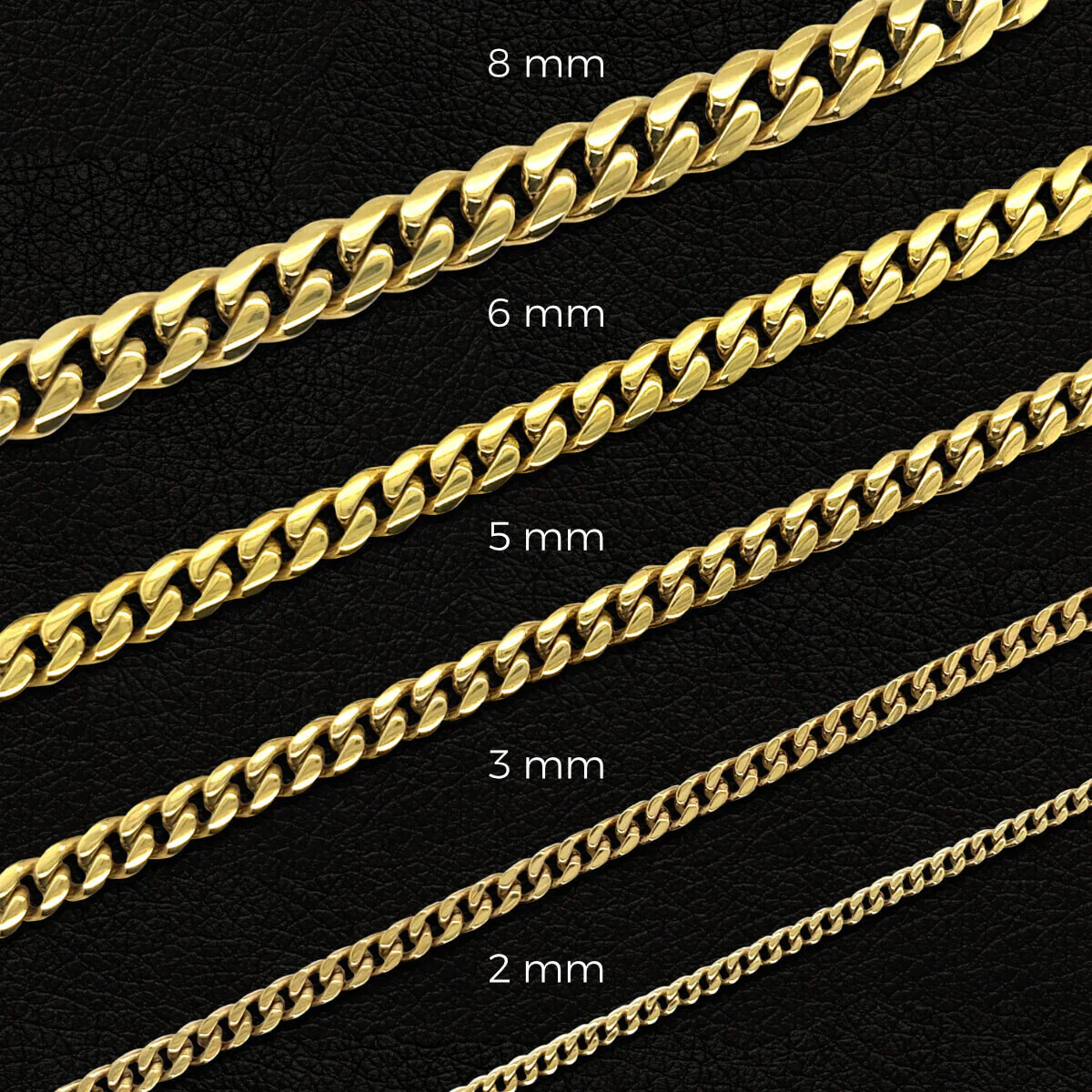 Cuban Link Chain in Yellow Gold - 5mm | The GLD Shop - The GLD Shop 17 Cuban Link Chain in Yellow Gold - 5mm | The GLD Shop - The GLD Shop