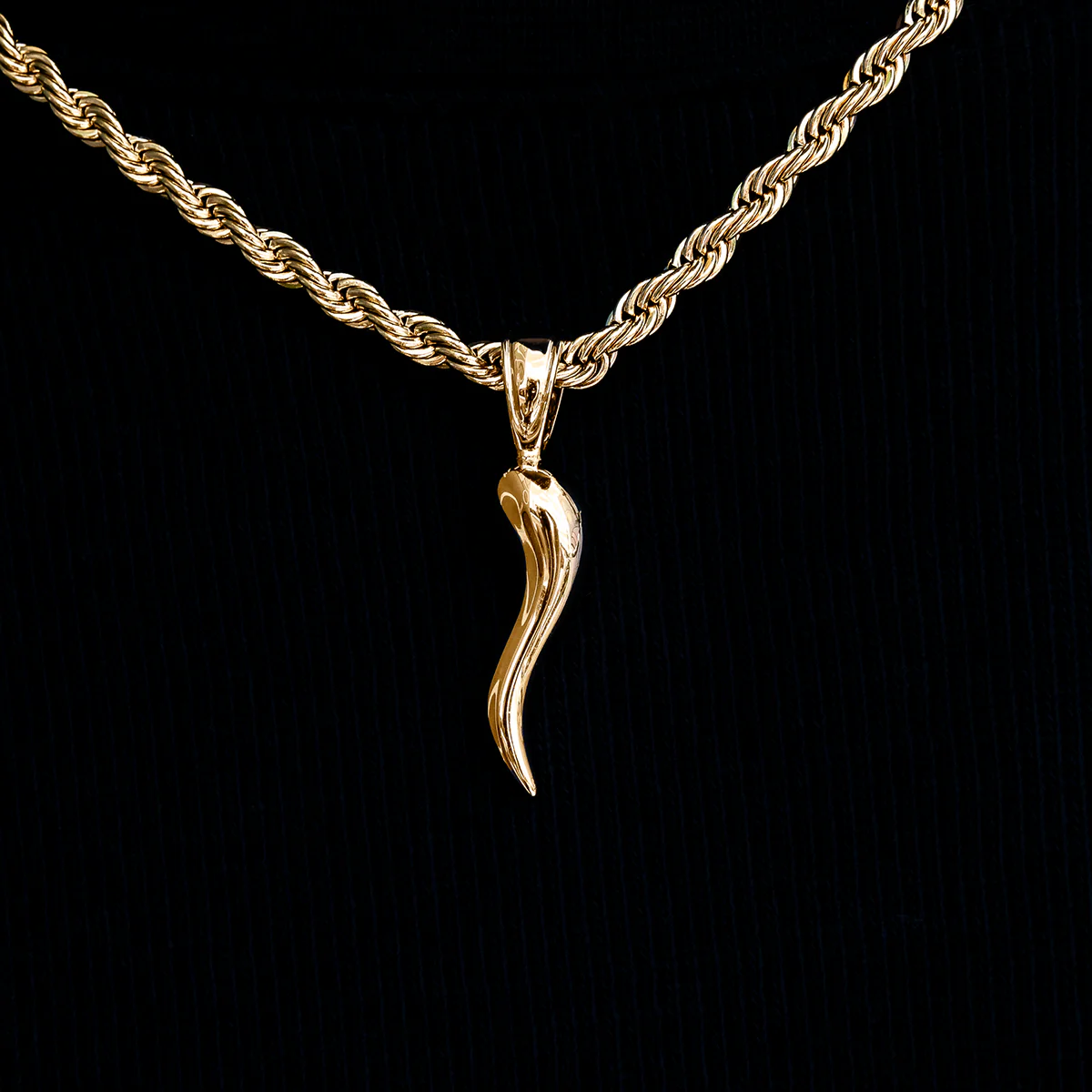 Italian Horn Pendant - The GLD Shop 1 Italian Horn Pendant - The GLD Shop