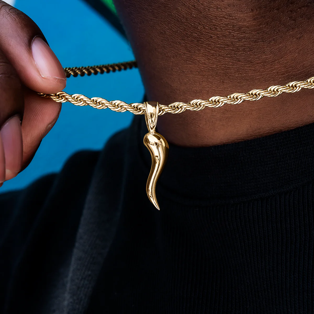 Italian Horn Pendant - The GLD Shop 6 Italian Horn Pendant - The GLD Shop