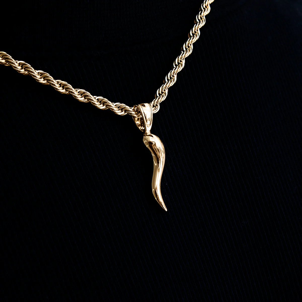 Italian Horn Pendant - The GLD Shop 7 Italian Horn Pendant - The GLD Shop