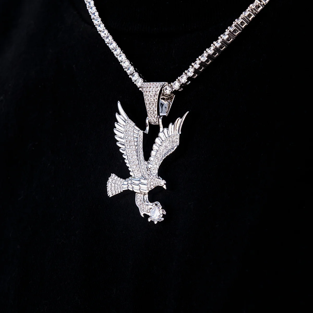 GLD Eagle Pendant in White Gold - The GLD Shop 7 GLD Eagle Pendant in White Gold - The GLD Shop